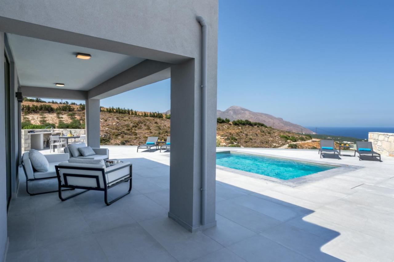 Luxurious Villa Cretan Aura With Private Heated Pool, Jacuzzi And Playroom Agios Ioannis  Екстер'єр фото